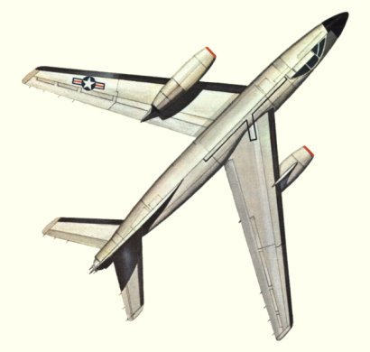 Plan d'un A3D-2/A-3B de l'U.S. Navy (origine : Bombers, encyclopaedia of world aircraft - Kenneth Munson)