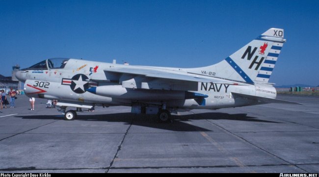 Vue d'un A-7E Corsair II (photo : Dave Kirkby)