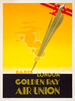 Affiche de publicité pour la compagnie Air Union