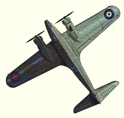 Plan d'un Anson ASR I (origine : Bombers 1939-1945 - Kenneth Munson)