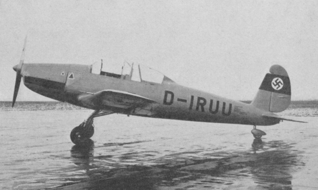 Vue d'un prototype du Ar 96 (origine : Gallica - l'Aérophile juillet 1937)