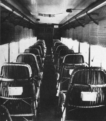 Cabine de l'Argosy I, lignes africaines (photo : Pictorial History of BOAC and Imperial Airways Kenneth Munson - BOAC)