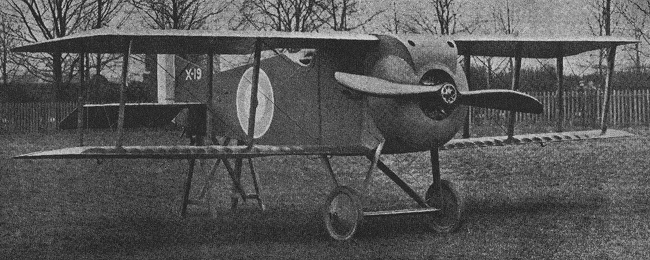 Vue d'un Armstrong Whitworth F.M.4 (photo : Jane's fighting aircraft of World War I John W.R. Taylor)