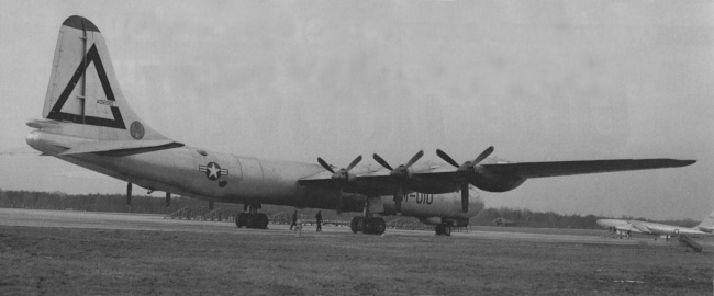 Vue d'un bombardier B-36A (photo : Le Fana de l'Aviation)