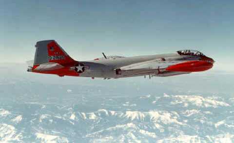 Vue d'un B-57 Canberra