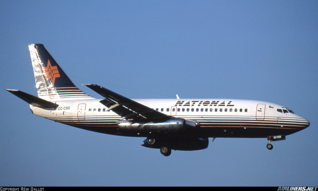 Vue d'un Boeing 737-204 (photo : R&eacute;mi Dallot)