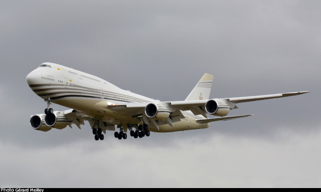 Vue d'un Boeing 747-8 (photo : G&eacute;rard Meilley)