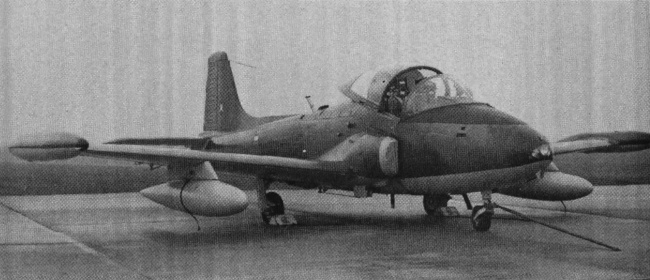 Vue d'un BAC 167 Strikemaster (photo : magazine Flight, août 1969)