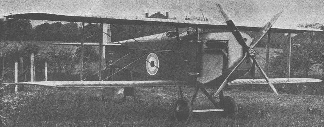 Vue du chasseur biplan Ball (photo : Jane's fighting aircraft of World War I John W.R. Taylor)