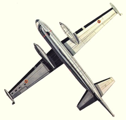 Plan du troisi&egrave;me prototype de l'Atlantic (origine : Bombers, encyclopaedia of world aircraft - Kenneth Munson)