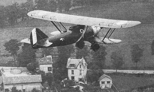 Vue du Breguet 19 Point d'Interrogation au départ du Bourget