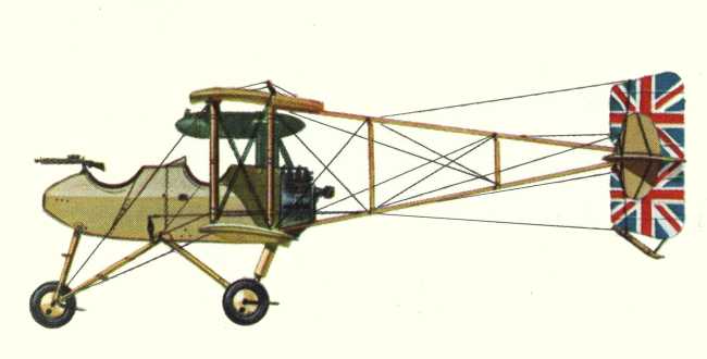 Vue d'un Breguet Br.M5 (origine : Bombers 1914-1919 - Kenneth Munson)