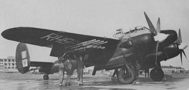 Vue d'un Brigand B. I (photo : Aircraft of the Royal Air Force 1918-57 - Owen Thetford)