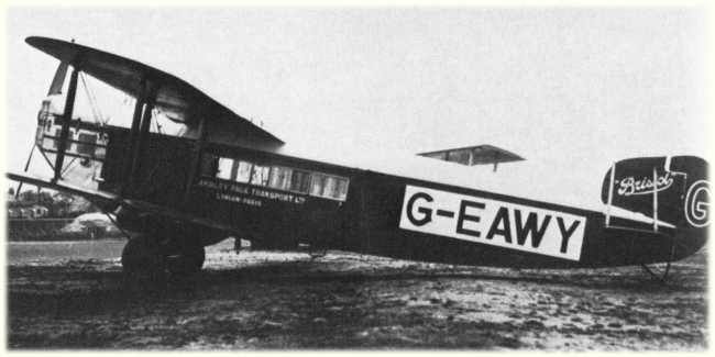 Vue d'un Bristol Type 62 (photo : Pictorial History of BOAC and Imperial Airways Kenneth Munson - A. S. Wilcockson)