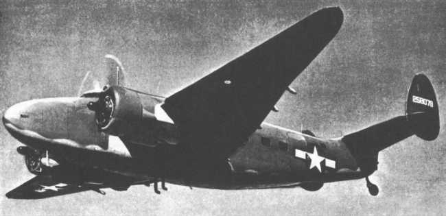 Vue d'un C-60 Lodestar (photo : Jane's fighting aircraft of World War II)