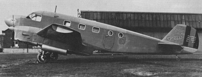 Vue d'un Caudron 444 belge (photo : Le Fana de l'Aviation)