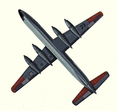 Plans d'un CC-106 Yukon (origine : Bombers, encyclopaedia of world aircraft - Kenneth Munson)