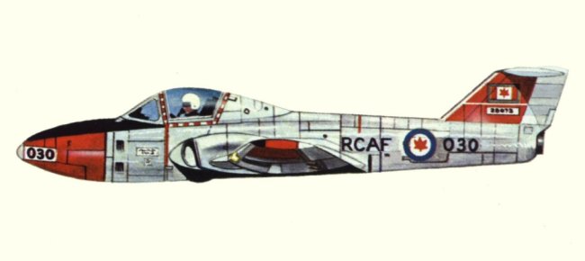 Vue d'un CT-114 (origine : Fighters, encyclopaedia of world aircraft - Kenneth Munson)