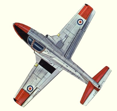 Plan d'un CT-114 (origine : Fighters, encyclopaedia of world aircraft - Kenneth Munson)