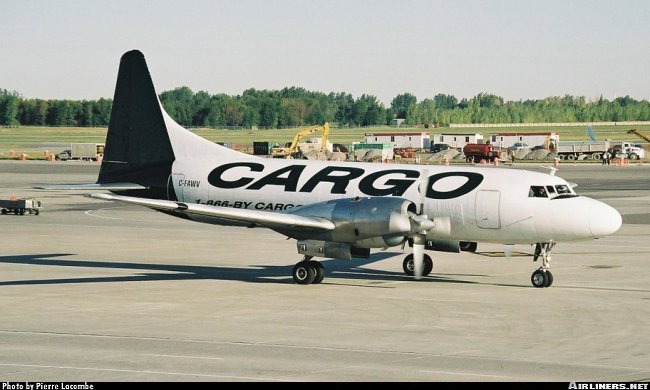 Vue d'un Convair 580(F) (photo : Pierre Lacombe)