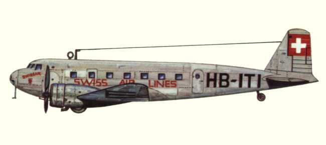 Vue d'un Douglas DC-2 (origine : Airliners between the wars 1919-1939 - Kenneth Munson)