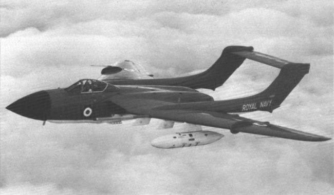 Vue d'un Sea Vixen