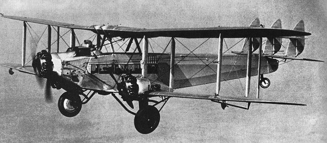 Vue d'un D.H.66 Hercules à cabine fermée (photo : Pictorial History of BOAC and Imperial Airways Kenneth Munson BOAC)