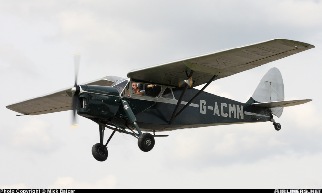 Vue d'un D.H.85 Leopard Moth (photo : Mick Bajcar)