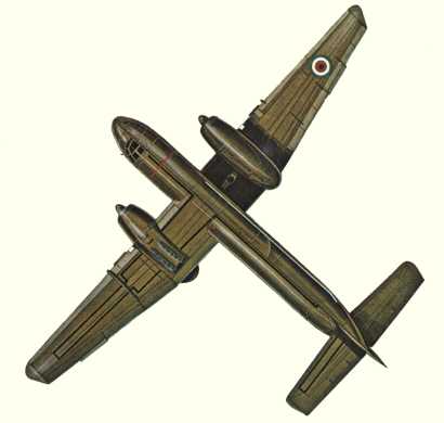 Plan d'un DHC-4 Caribou militaire (origine : Bombers, encyclopaedia of world aircraft - Kenneth Munson)