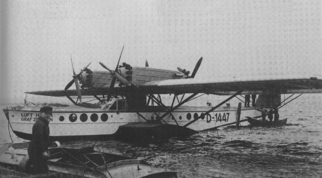 Vue de l'hydravion Dornier Do R4 Gas (D-1447) de la compagnie Luft Hansa (photo : Typenkompass Dornier - Flugzeuge seit 1915 - Manfred Griehl, Lufthansa)