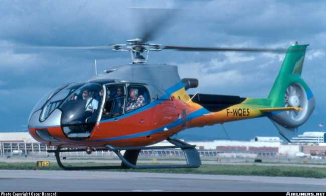 Vue d'un hélicoptère EC 130B-4 (photo : Oscar Bernardi)