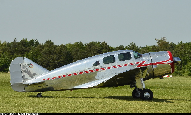 Vue d'un Spartan 7W Executive (photo : JN Passieux, meeting de la Ferté-Alais 2018)