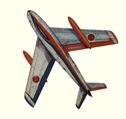 Plan d'un F-86F-40 Sabre (origine : Fighters, encyclopaedia of world aircraft - Kenneth Munson)