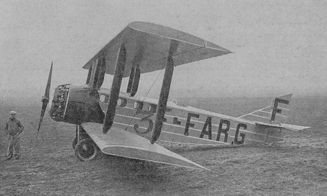 Vue d'un Farman F.90 (photo : Gallica - Tr&egrave;s Sport, d&eacute;cembre 1922 )