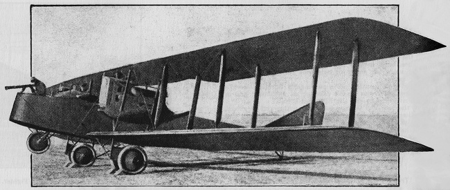 Vue d'un Friedrichshafen G.III (photo : Jane's fighting aircraft of World War II)