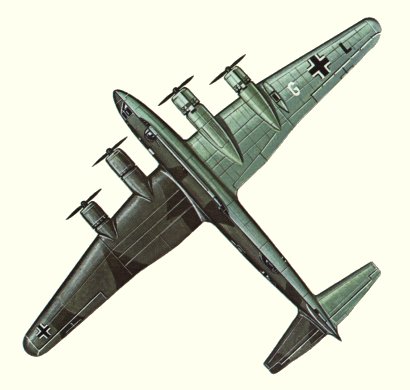 Plan d'un Fw 200C-3/U1 (origine : Bombers 1939-1945 - Kenneth Munson)