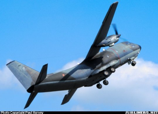 Vue d'un Aeritalia G.222TCM (photo : Paul Harvey)