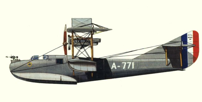 Vue d'un hydravion Curtiss H-12 (origine : Bombers 1914-1919 - Kenneth Munson)