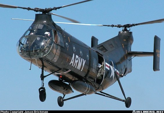 Vue d'un CH-21B (photo : Jason Brickman)