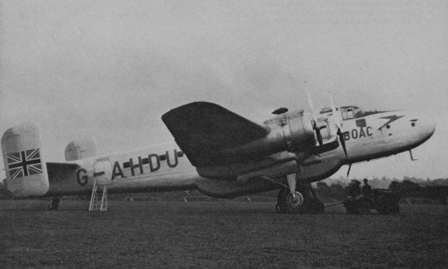 Vue d'un Halton 1 (photo : Pictorial History of BOAC and Imperial Airways Kenneth Munson - Woods Humphery collection)