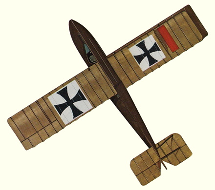 Plan d'un hydravion Hansa-Brandenburg CC (origine : Fighters 1914-1919 - Kenneth Munson)