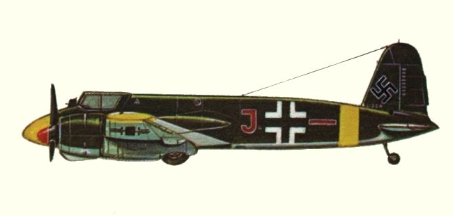 Vue d'un Hs 129B-2/R2 (origine : Fighters 1939-1945 - Kenneth Munson)