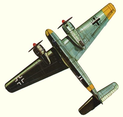 Plan d'un Hs 129B-2/R2 (origine : Fighters 1939-1945 - Kenneth Munson)