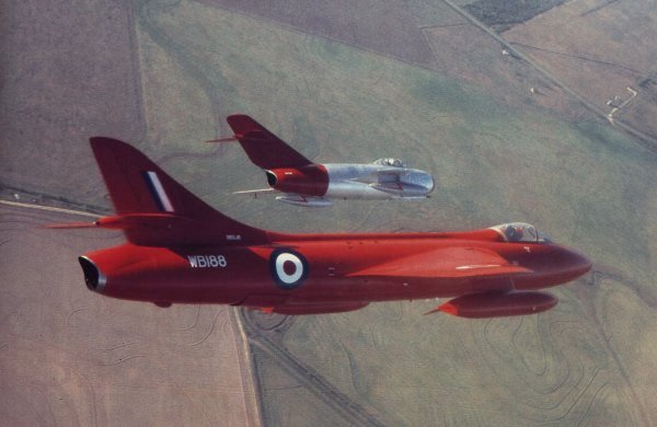 Vue d'un Hunter F. 51 (Combat Jets Flying Museum)