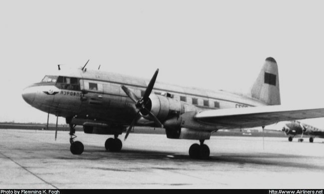 Vue d'un Il-12 de la compagnie Aeroflot (photo : Flemming K. Fogh)