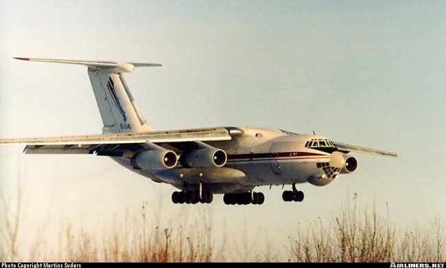 Vue d'un Il-76T (photo : Martins Sudars)