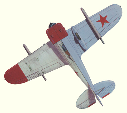 Plan d'un chasseur IP-1 (origine : Fighters between the wars 1919-1939 - Kenneth Munson)