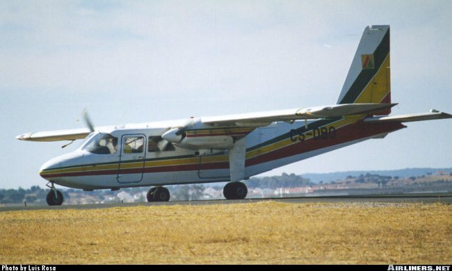 Vue d'un BN-2 Islander (photo : Luis Rosa)