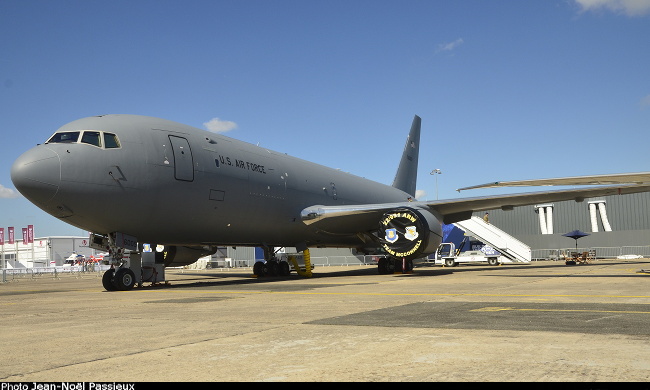 Vue d'un KC-46A (photo : JN Passieux, Salon du Bourget 2019)