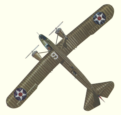 Plan d'un Keystone B-4A (origine : Bombers between the wars 1919-1939 - Kenneth Munson)